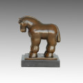 Estátua Animal Escultura Squabby Bronze Cavalo, Fernando Botero TPE-1000